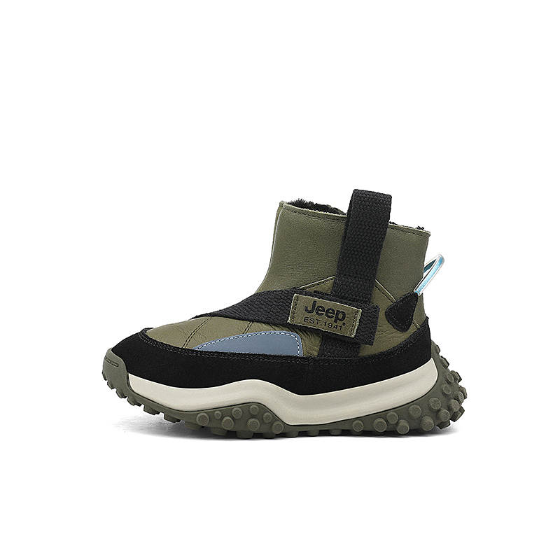 Jeep Fleece Lined Lining, Winter Thermal, Fashion Versatile, Outdoor Travel, Abrasion Resistant, Slip Resistant Mid top