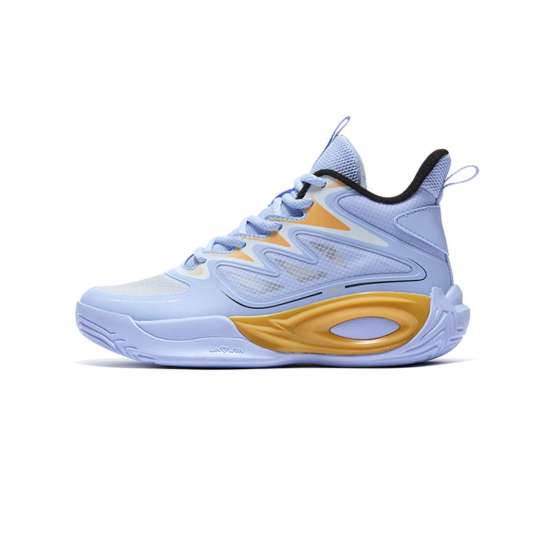 361°KIDS Mid top Children's Basketball Shoes Illusion Blue/Radiant Orange/Mango Gold Kids'
