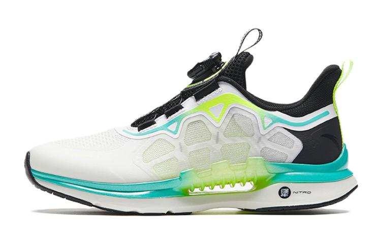 Antakids Wind Chaser 5.0 Slip Resistant Abrasion Resistant Low top Running Shoes White Green Unisex