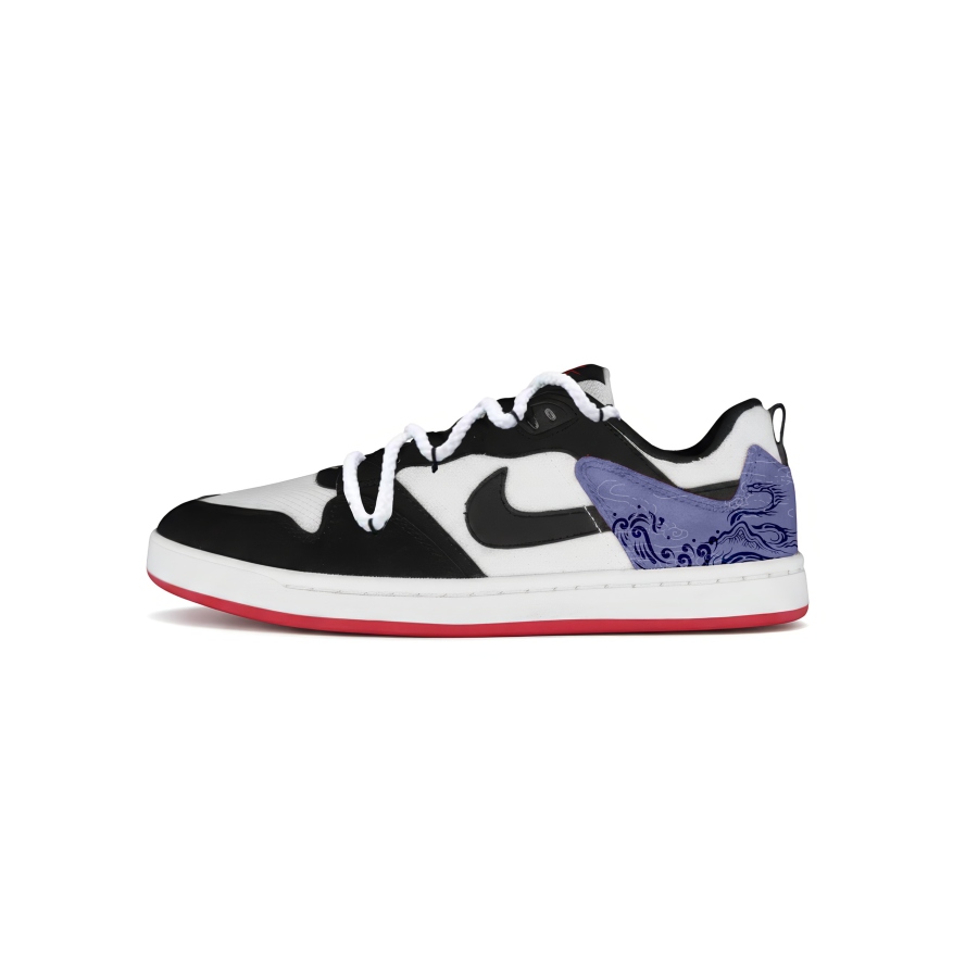 Nike Nike The Book Of Mountains And Seas Fu Zhu Mesh Low top Skateboard Shoes Purple Unisex