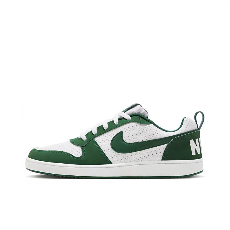 Nike Nike Court Borough Synthetic Leather Low top Casual Shoes White Green Unisex