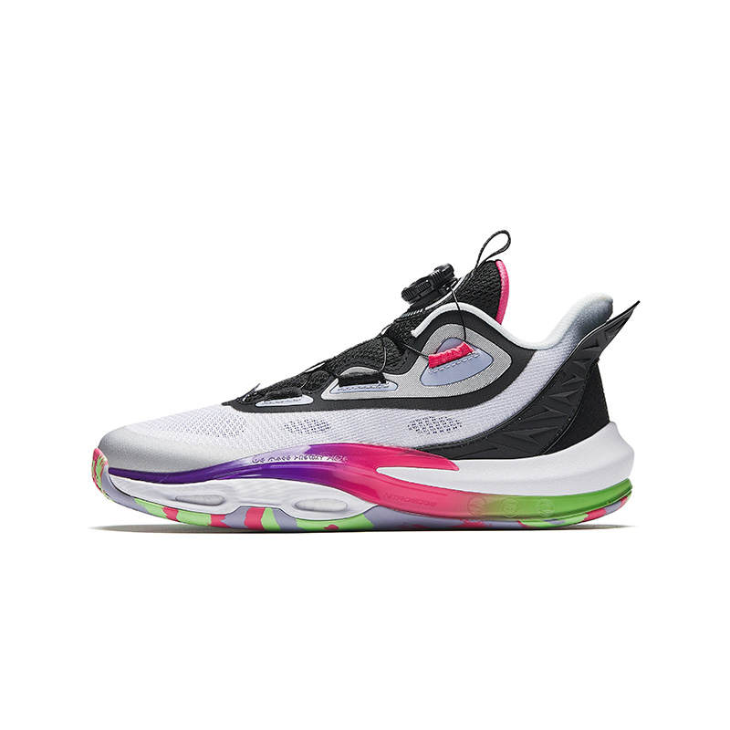 Antakids Qing Kuang Low top Children's Basketball Shoes Anta White/Black/Silver Teenagers