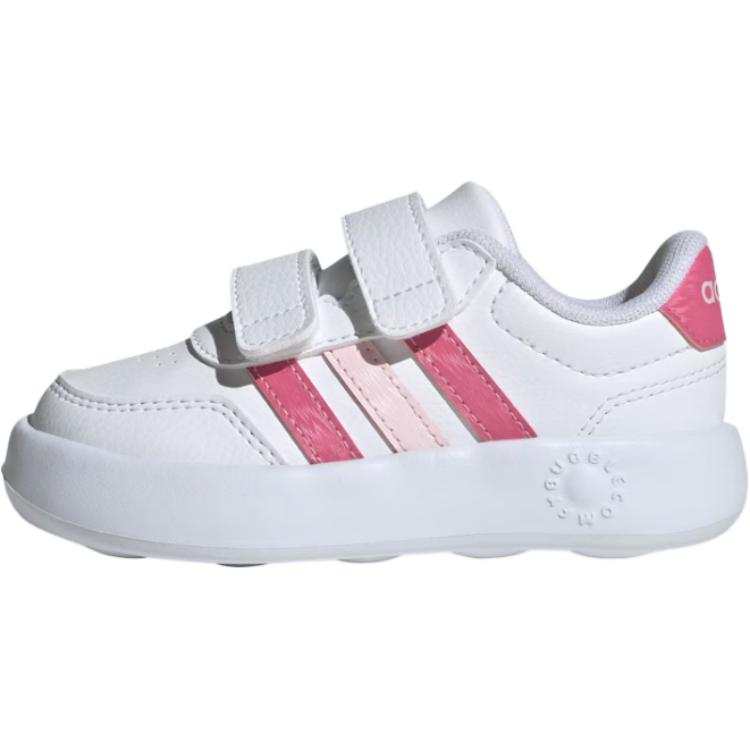 Adidas Adidas BREAKNET 3.0 Abrasion Resistant Toddler Shoes White/Blended Pink/Clear Pink Infant And Toddler