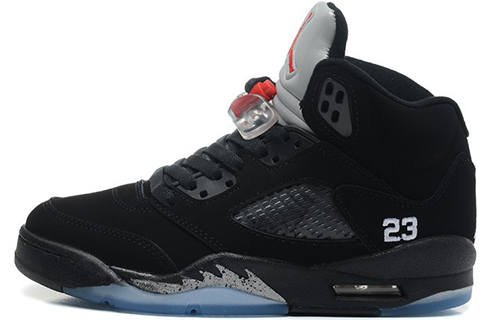 Jordan Jordan Air Jordan 5 Retro Black Metallic Silver Mid top Basketball Shoes Black Silver Unisex