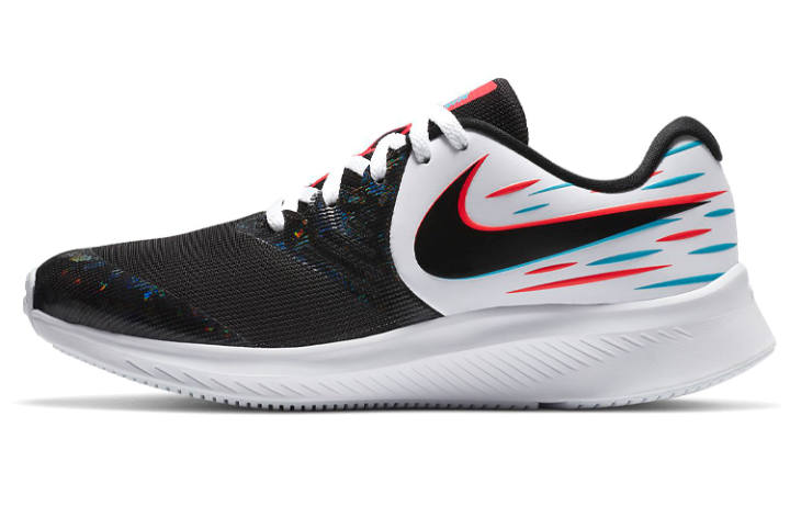 Nike Nike Star Runner 2 Classic Logo Low top Running Shoes Black White Red Unisex