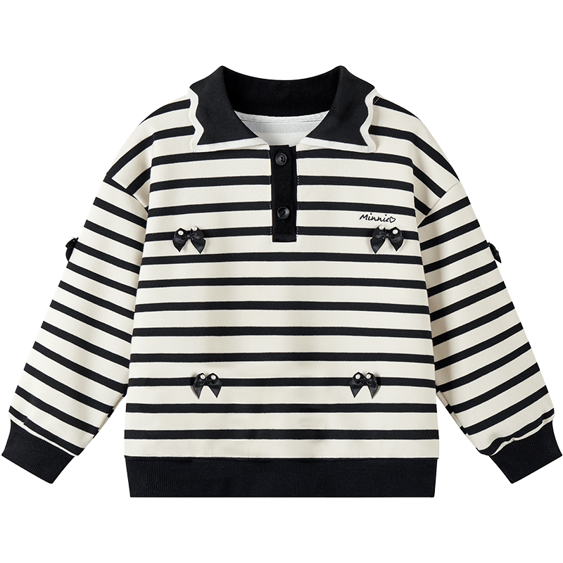 Disney Kids Sweatshirts Lapel Moderate