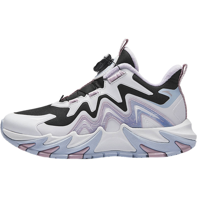 Antakids Insulated Shoes Black White Purple Teenagers