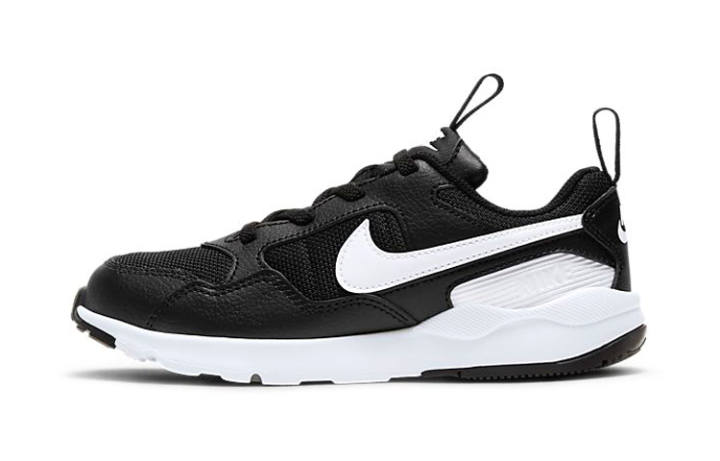 Nike Nike Pegasus '92 Slip Resistant Cushioning Low top Kids' Running Shoes Black White Children Aged 3 7 Years Old