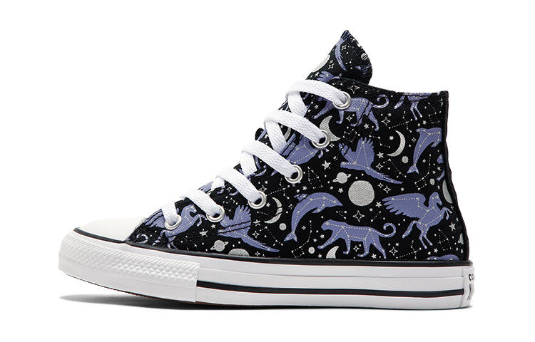 Converse Chuck Taylor All Star High top Kids Canvas Shoes Dark Light Purple Teenagers