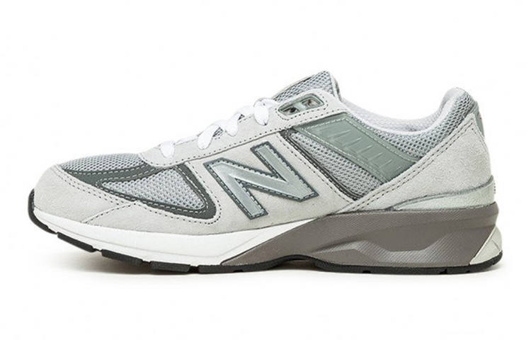 New Balance New Balance NB 990 V5 Low top Kids' Running Shoes Gray White Teenagers