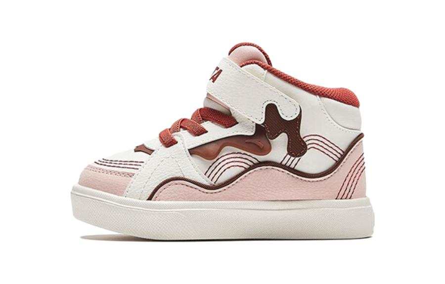 Antakids Comfortable Abrasion Resistant Abrasion Resistant High top Toddler Shoes White Pink Infant And Toddler