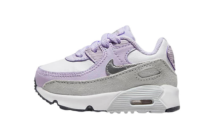 Nike Nike Air Max 90 Ltr Low top Toddler Shoes White Purple Gray Infant And Toddler