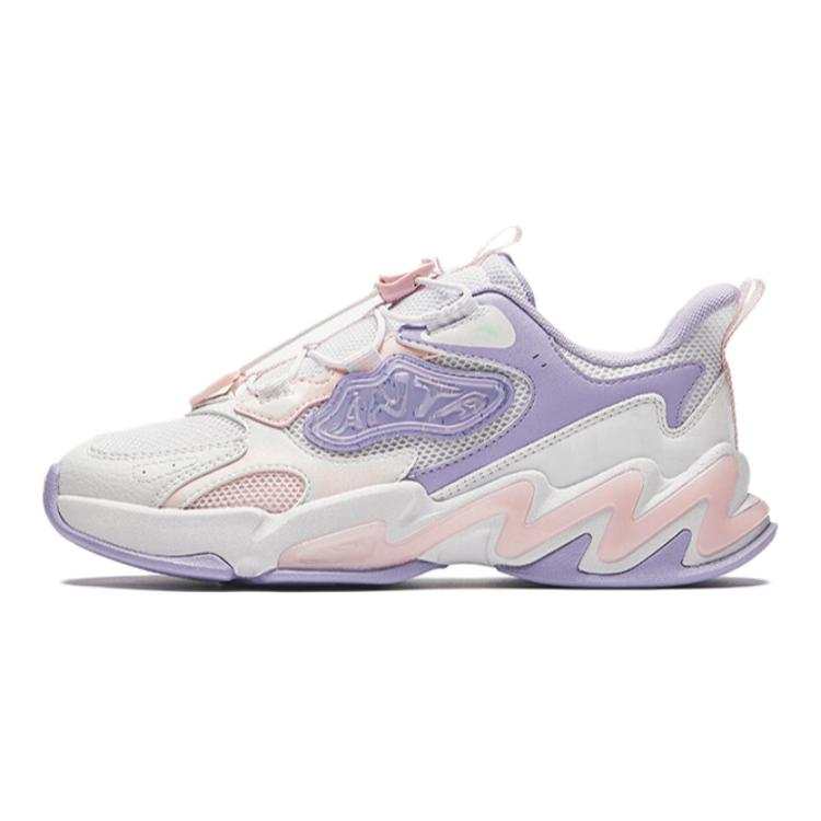 Antakids Fabric Low top Running Shoes White Purple Teenagers