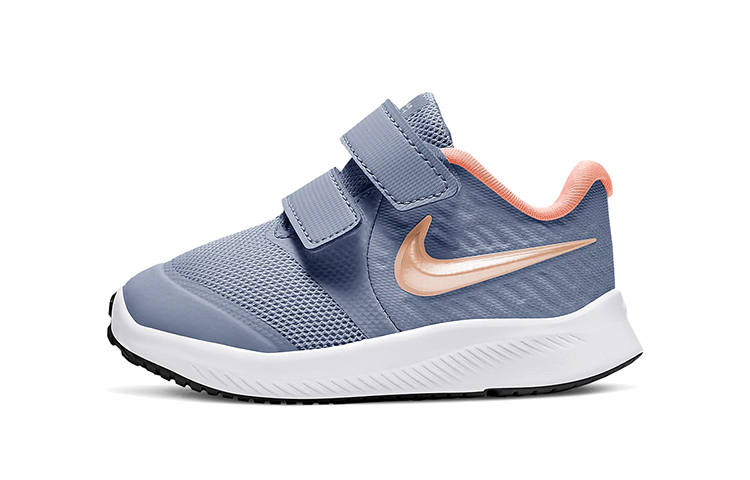 Nike Nike Star Runner 2 Slip Resistant Cushioning Low top Toddler Shoes Light Blue Pink Infant And Toddler