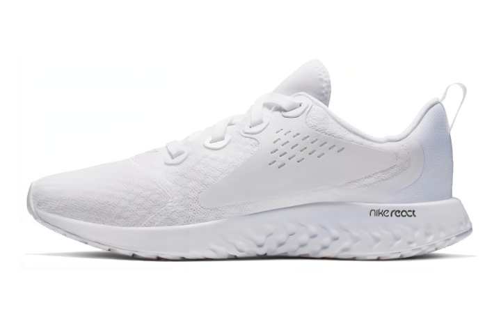 Nike Nike Cushioning Breathable Low top Running Shoes White Unisex