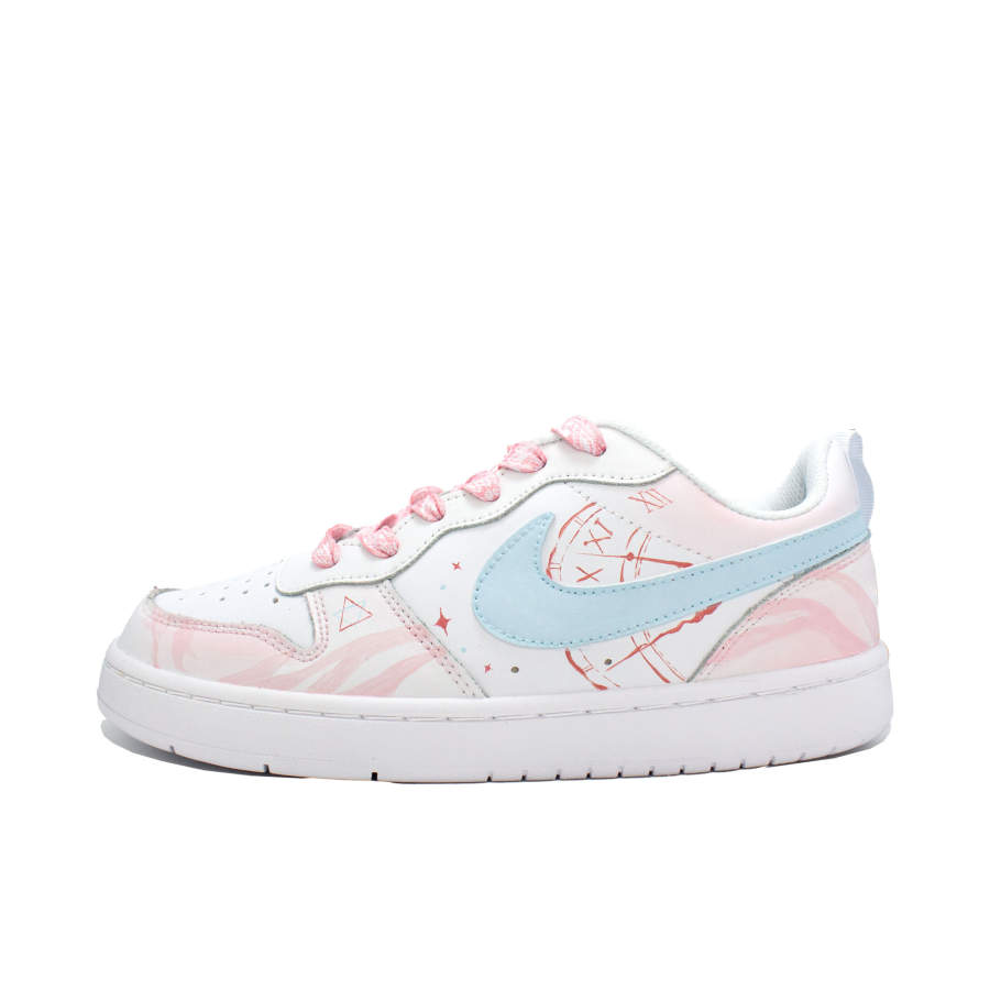 Nike Nike Court Borough Leather Slip Resistant Cushioning Abrasion Resistant Low top Kids' Skateboarding Shoes