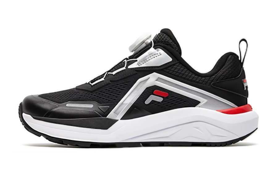 FILA KIDS Slip Resistant Cushioning Abrasion Resistant Low top Kids' Outdoor Shoes Black Gray Teenagers