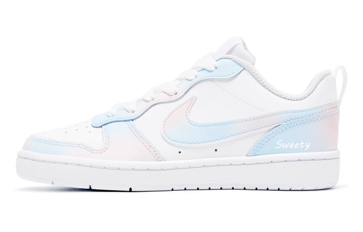 Nike Nike Court Borough Low 2 Low top Kids' Skateboarding Shoes Light Blue Teenagers