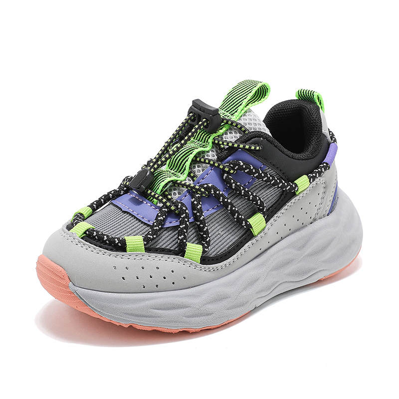 ABC KIDS Lifestyle Shoes Gray/Black Green Kids'