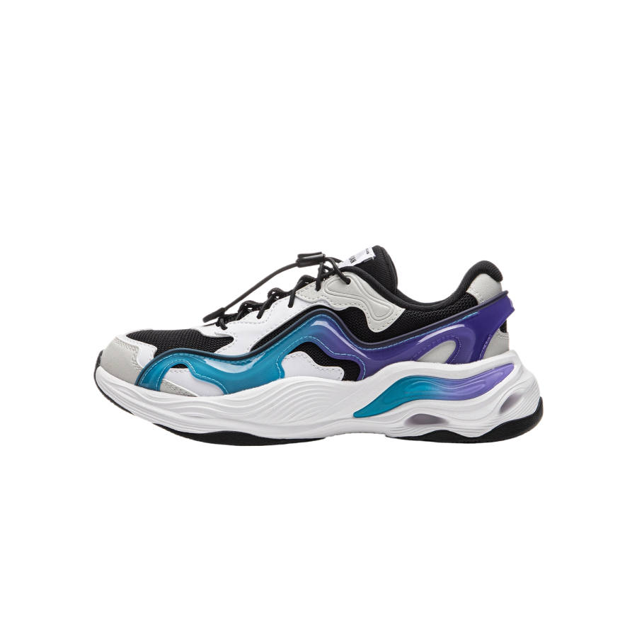 Li-Ning YOUNG Li Ning YOUNG Yunchuan Casual Shoes Black Standard White Very Peri Purple Teenagers