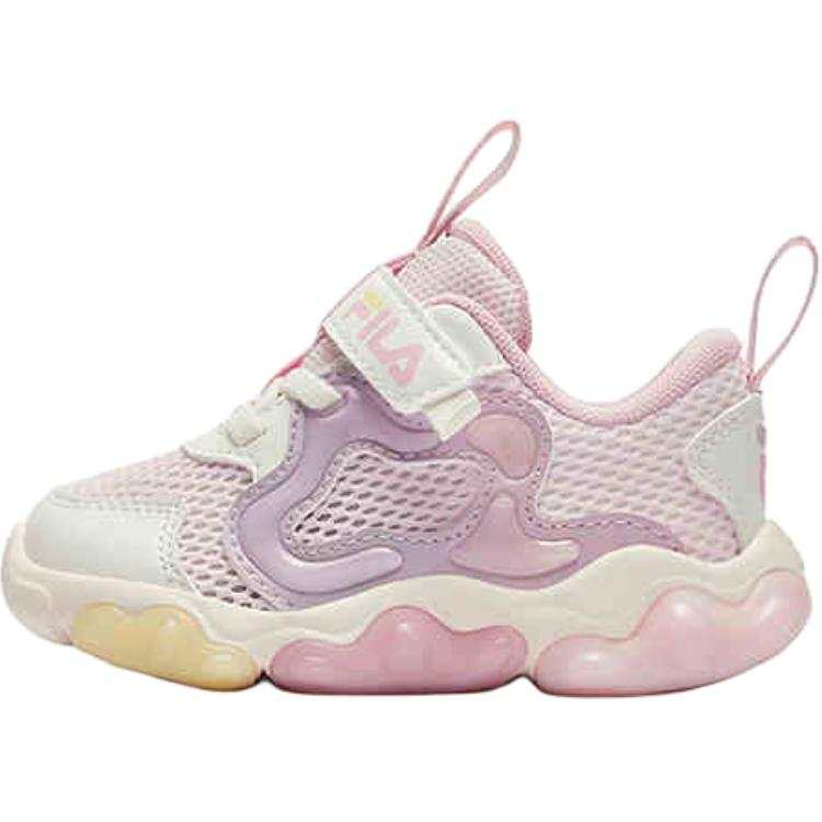 FILA KIDS Slip Resistant Abrasion Resistant Slip Resistant Abrasion Resistant Low top Toddler Shoes Pink White