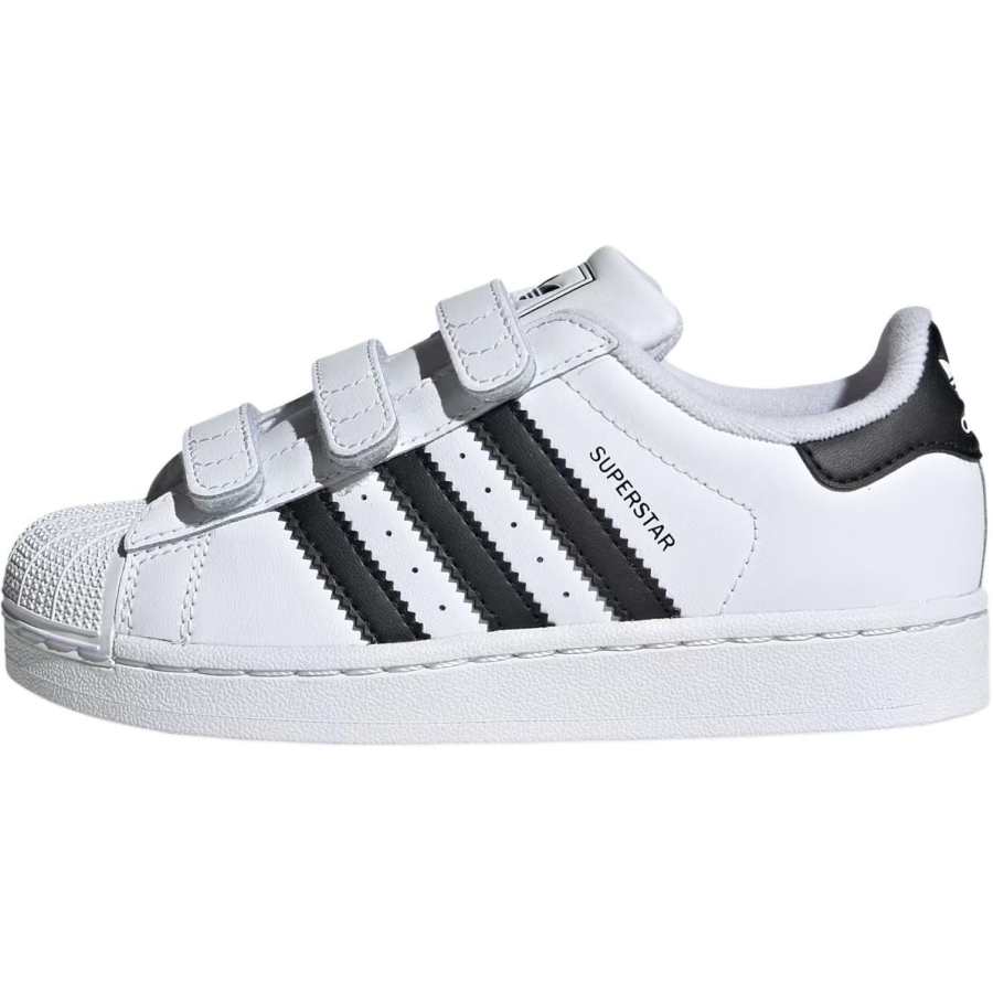 Adidas Originals Superstar 2 Soft And Comfortable Low top Kids' Skateboarding Shoes White Kids'