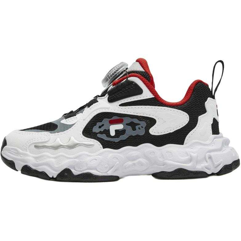 FILA KIDS Lightweight Cushioning Low top Kids' Running Shoes Black/FILA White Children Aged 3 7 Years Old
