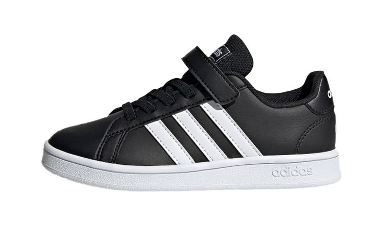 Adidas Neo GRAND COURT Breathable Low top Kids' Skateboarding Shoes Black White Kids'