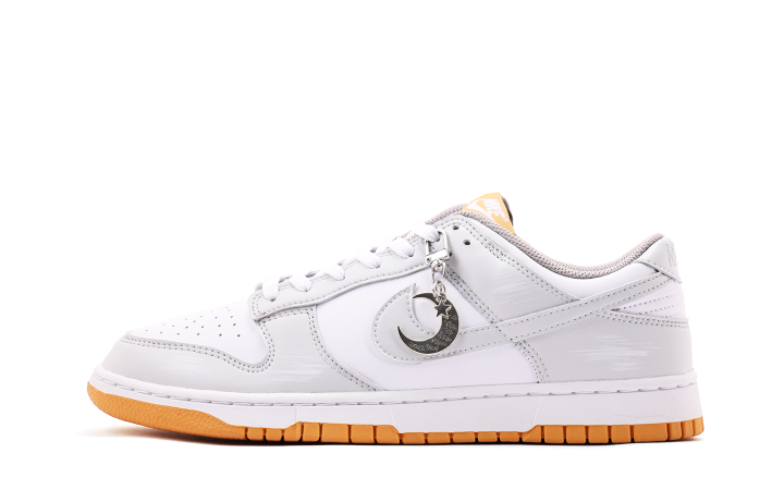 Nike Nike Dunk Leather Abrasion Resistant, Lightweight, And Breathable Low top Skateboard Shoes Unisex Gray White