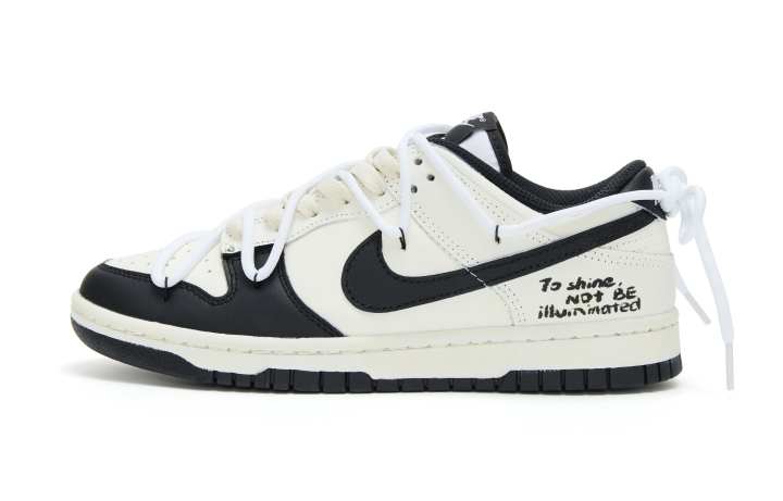 Nike Nike Dunk Vintage Charm SAML Low top Skateboard Shoes Men's Black White