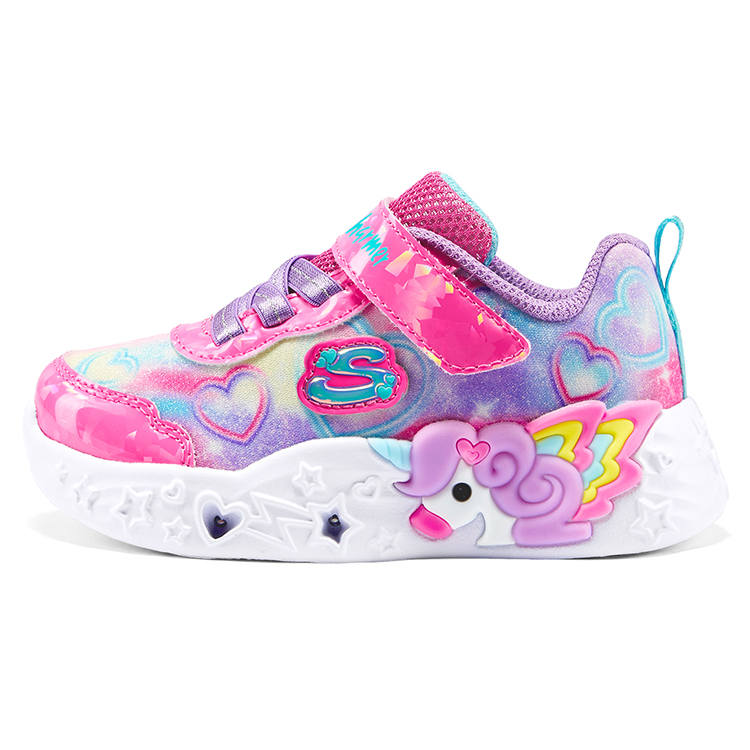 Skechers Kids Synthetic Leather Cushioning Abrasion Resistant Slip Resistant Anti Kick