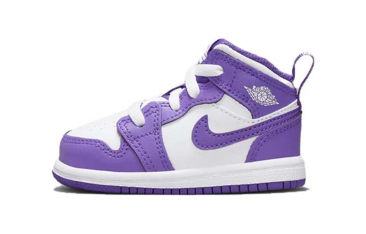Jordan Jordan Kids Jordan 1 Mid "Purple Venom" Sneakers