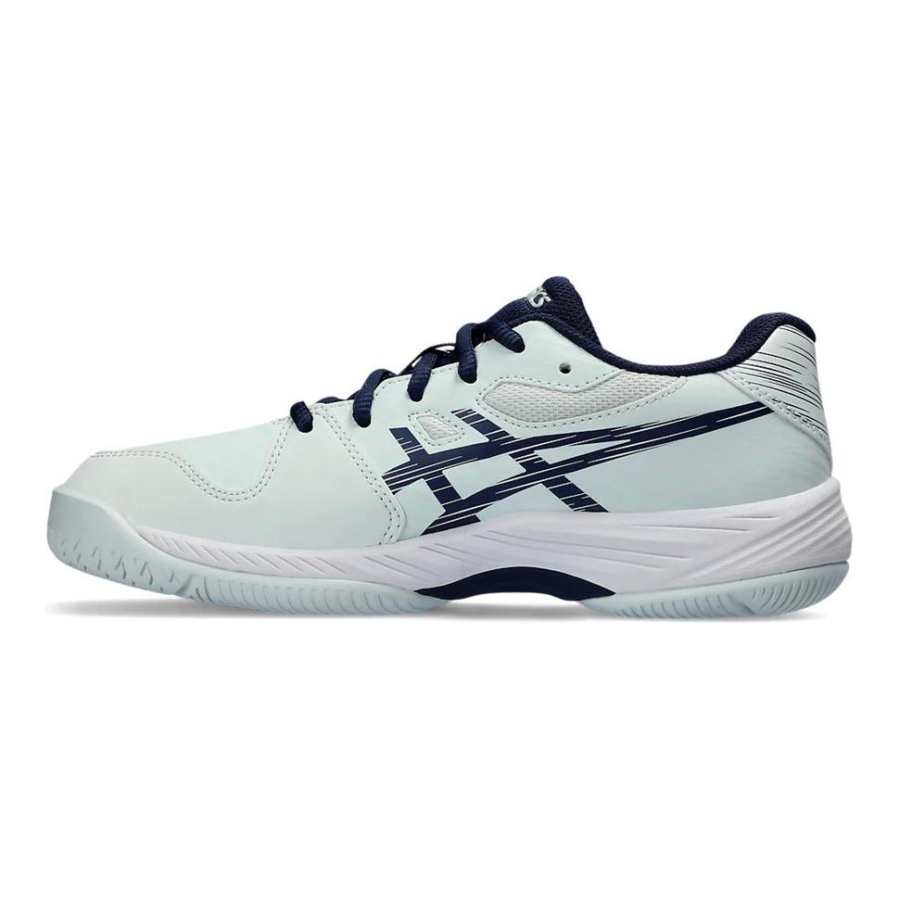 ASICS Gel Game 9 Synthetic Leather Low top Kids' Training Shoes Light Green Blue Kids'