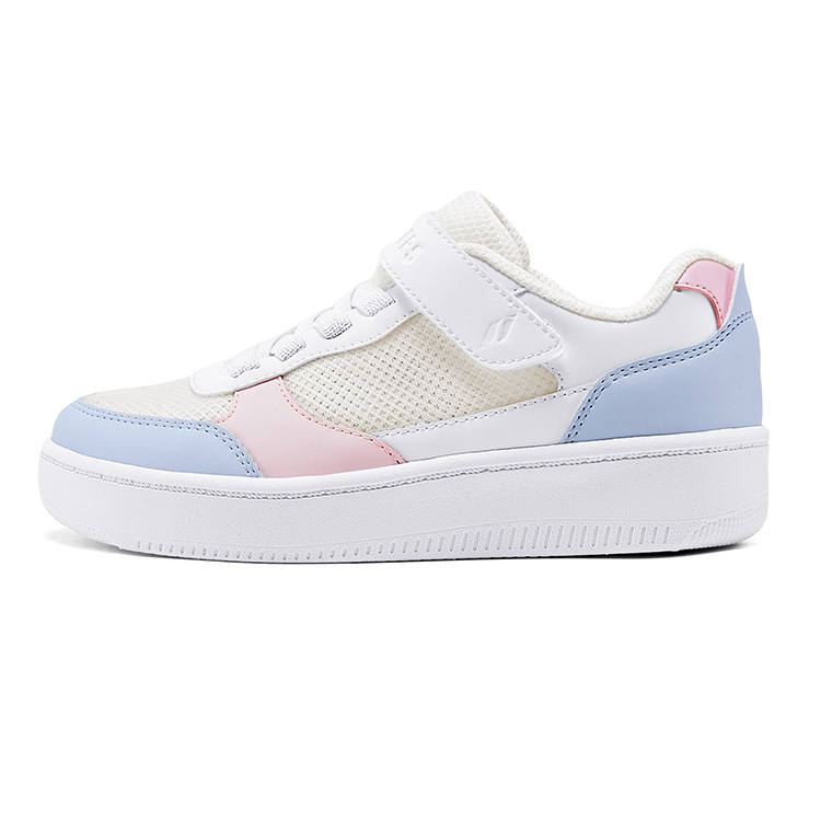 Skechers Kids Slip Resistant, Abrasion Resistant, Breathable Low top Skateboard Shoes White/Lavender Kids'