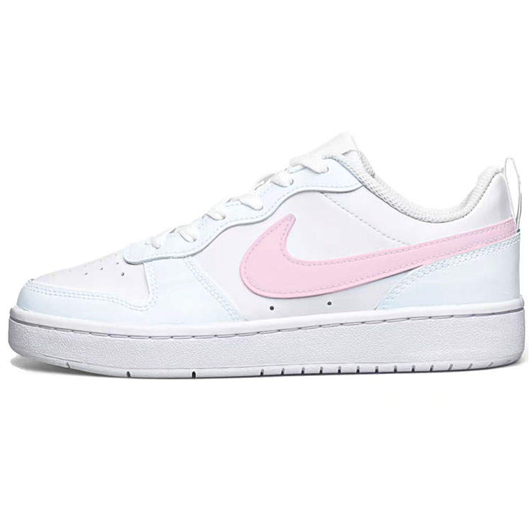 Nike Nike Court Borough Slip Resistant Cushioning Low top Kids' Skateboarding Shoes White Teenagers