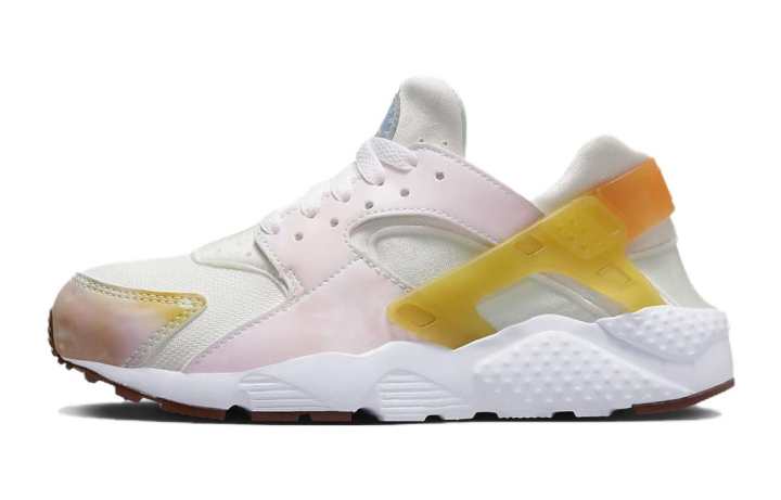 Nike Nike Air Huarache Run Abrasion Resistant Lightweight Cushioning Support Low top Running Shoes Pink White Unisex