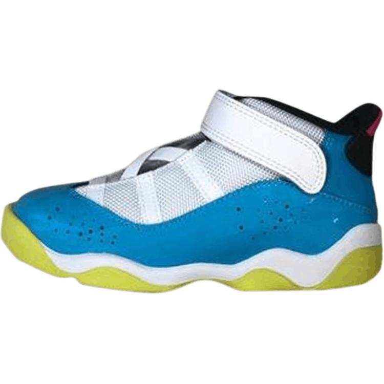 Jordan Jordan Air Jordan 6 Rings Leather Mid top Toddler Shoes Blue White Infant And Toddler