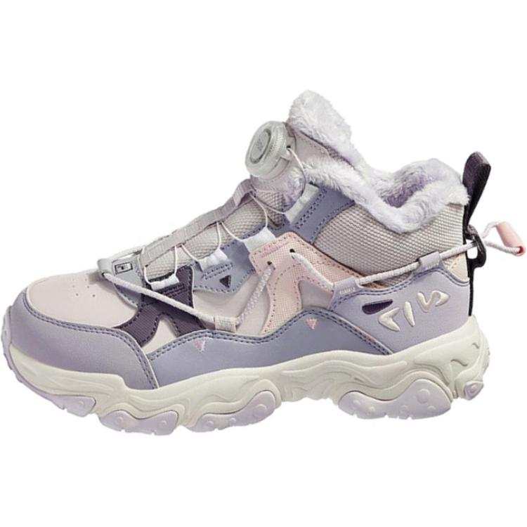 FILA KIDS BOA Slip Resistant Thermal Mid top Kids Lifestyle Shoes Purple Kids'