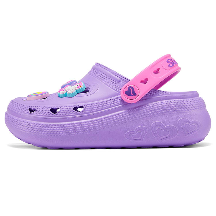 Skechers Kids Abrasion Resistant Breathable Slip Resistant Low top Sandal Lavender Kids'