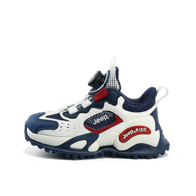 Jeep Abrasion Resistant Abrasion Resistant Low top Kids' Running Shoes White Blue Kids'