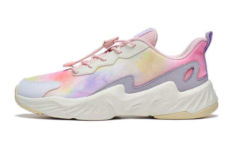 Li-Ning YOUNG Li Ning YOUNG Comfortable Low top Casual Shoes Pink Purple White Teenagers