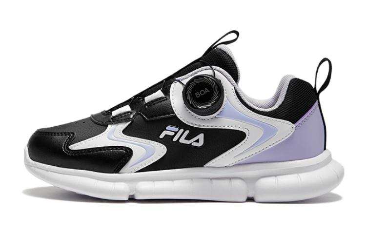 FILA KIDS Non slip Lightweight Kids' Training Shoes Black Purple Teenagers