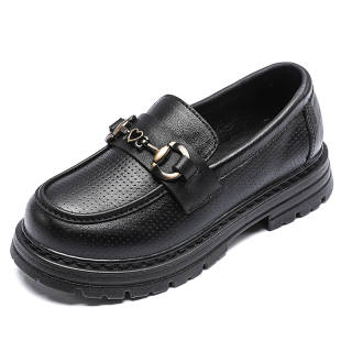 Moffett Kids' Leather Shoes Black Children Aged 3 7 Years Old