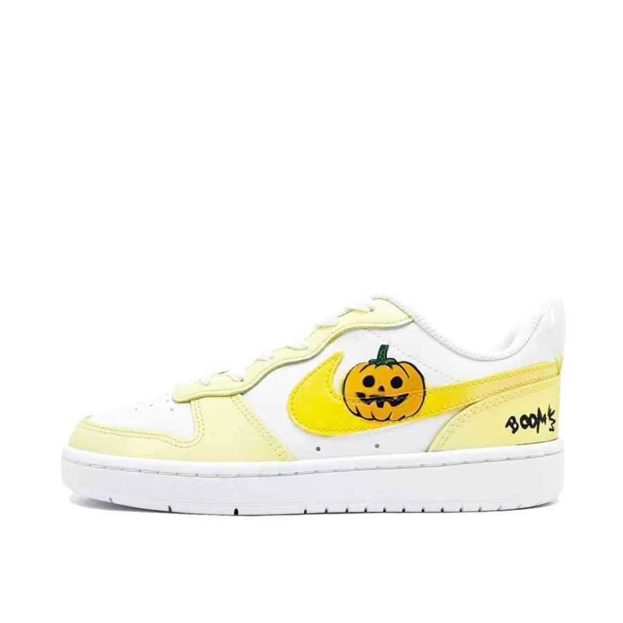 Nike Nike Court Borough Fantasy Night Painting Leather Slip Resistant Cushioning Abrasion Resistant