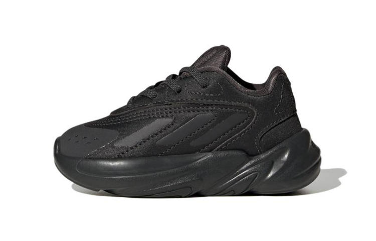 Adidas Originals Ozelia El I Sports Casual Shoes Abrasion Resistant Low top Toddler Shoes Black Infant And Toddler