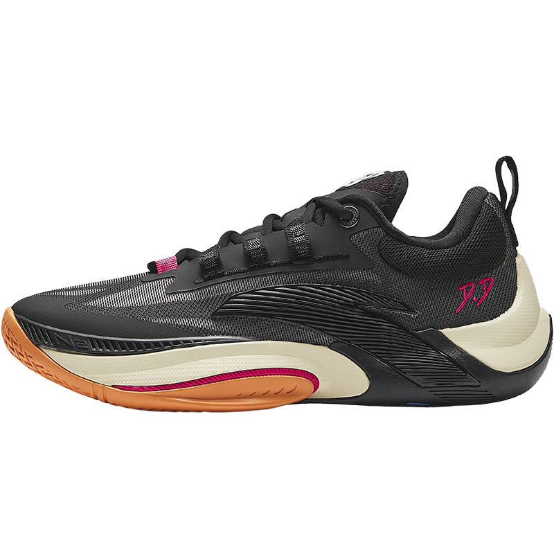Anta Zap 1 Low top Children's Basketball Shoes Black Umber