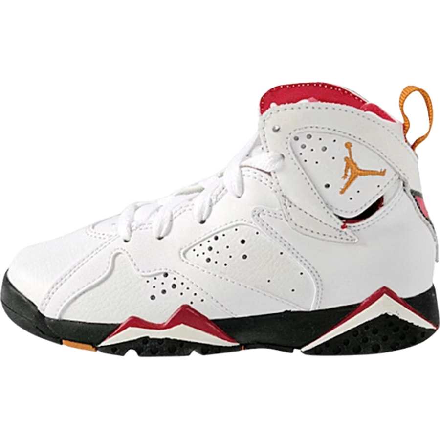 Jordan Jordan Air Jordan 7 Mid top Children's Basketball Shoes White Children Aged 3 7 Years Old