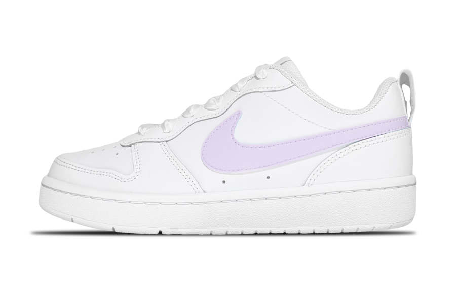 Nike Nike Court Borough Low top Kids' Skateboarding Shoes White Purple Teenagers