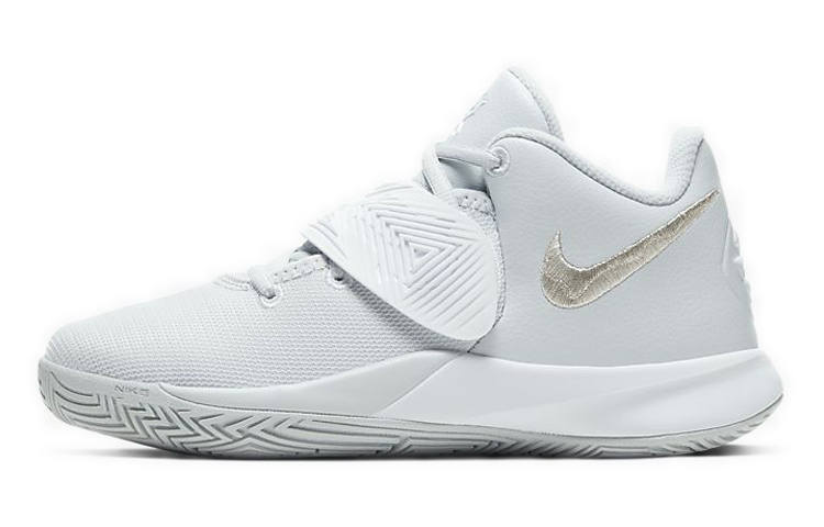 Nike Nike Flytrap 3 Slip Resistant Cushioning Abrasion Resistant Mid top Basketball Shoes Light Blue Unisex