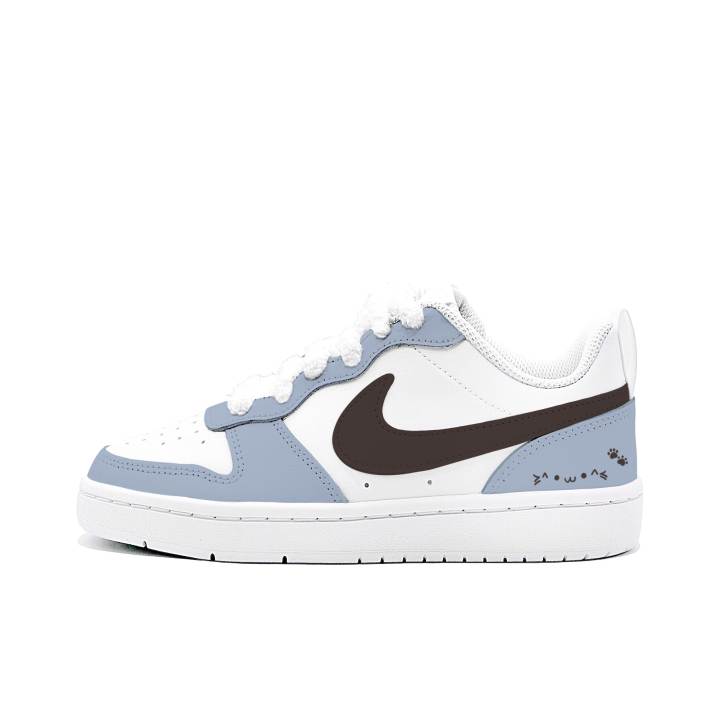 Nike Nike Court Borough Leather Low top Skateboard Shoes Blue Kids'